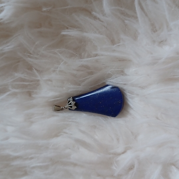 Jewelry - Blue lapis pendant with zirconia